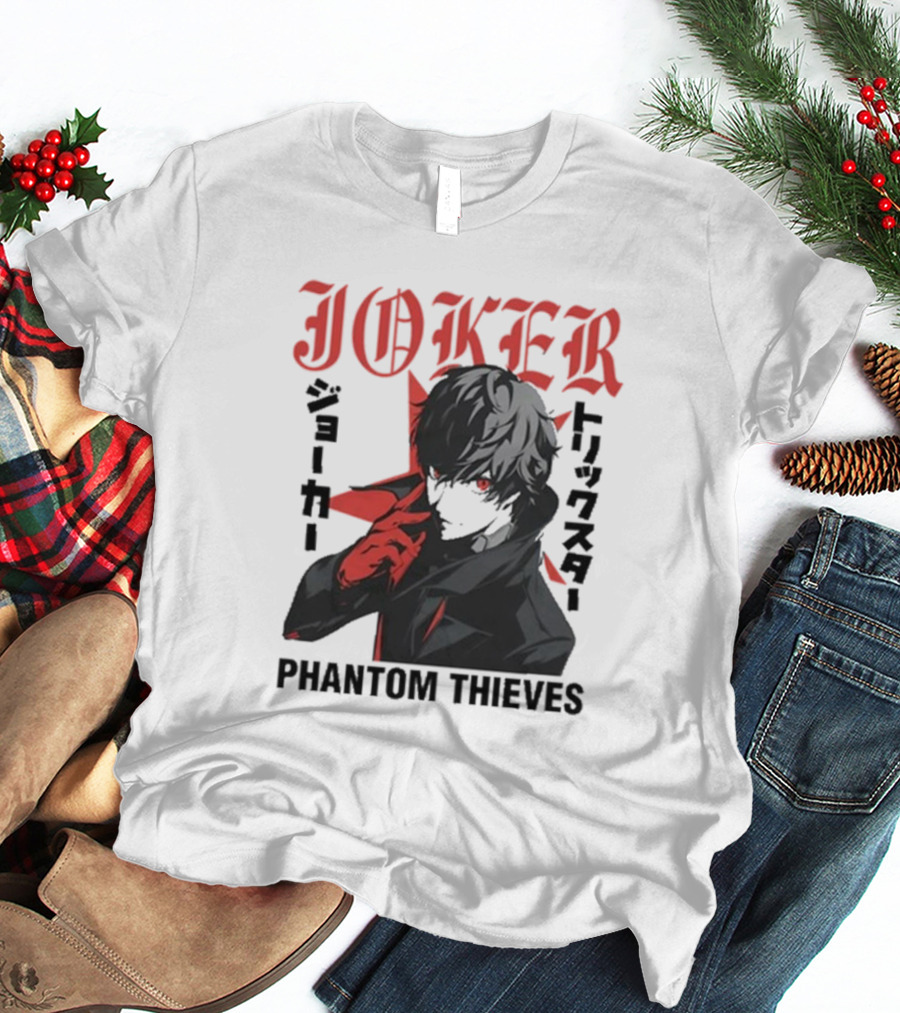 Joker Phantom Thieves Persona 5 Stylized Character T-Shirt