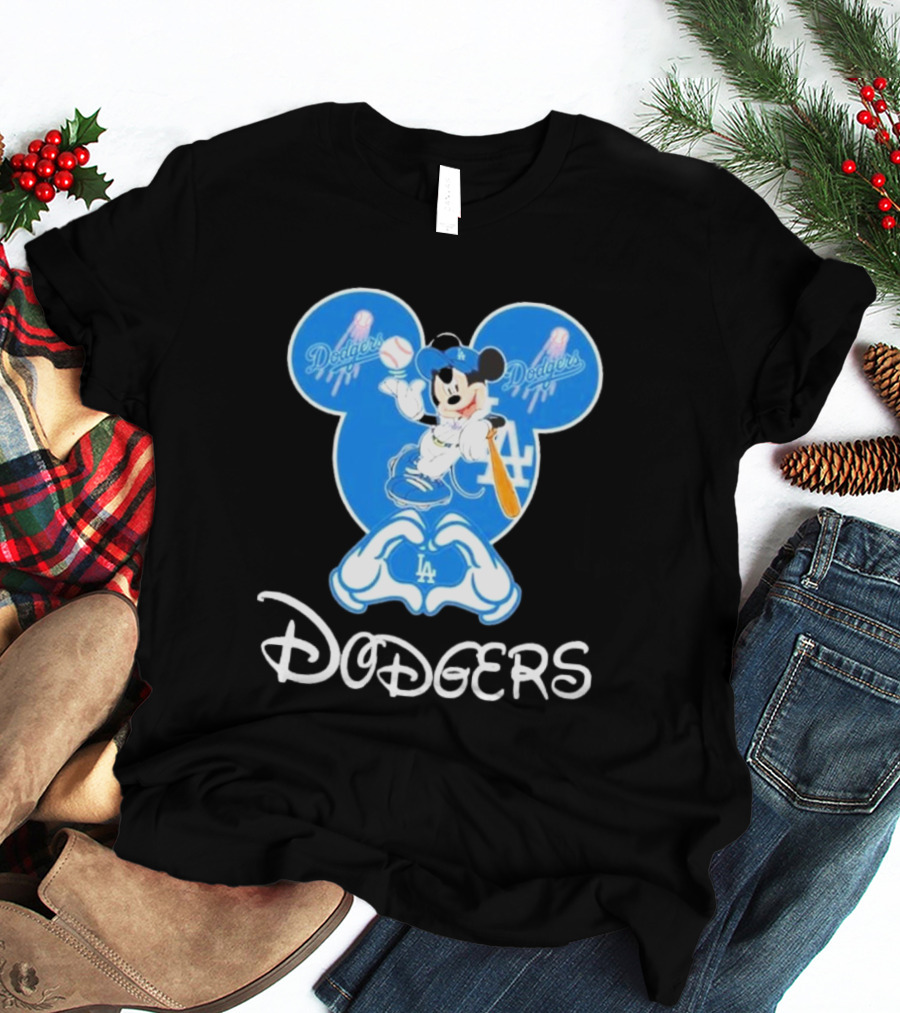 Disney Mickey Mouse Dodgers LA T-Shirt