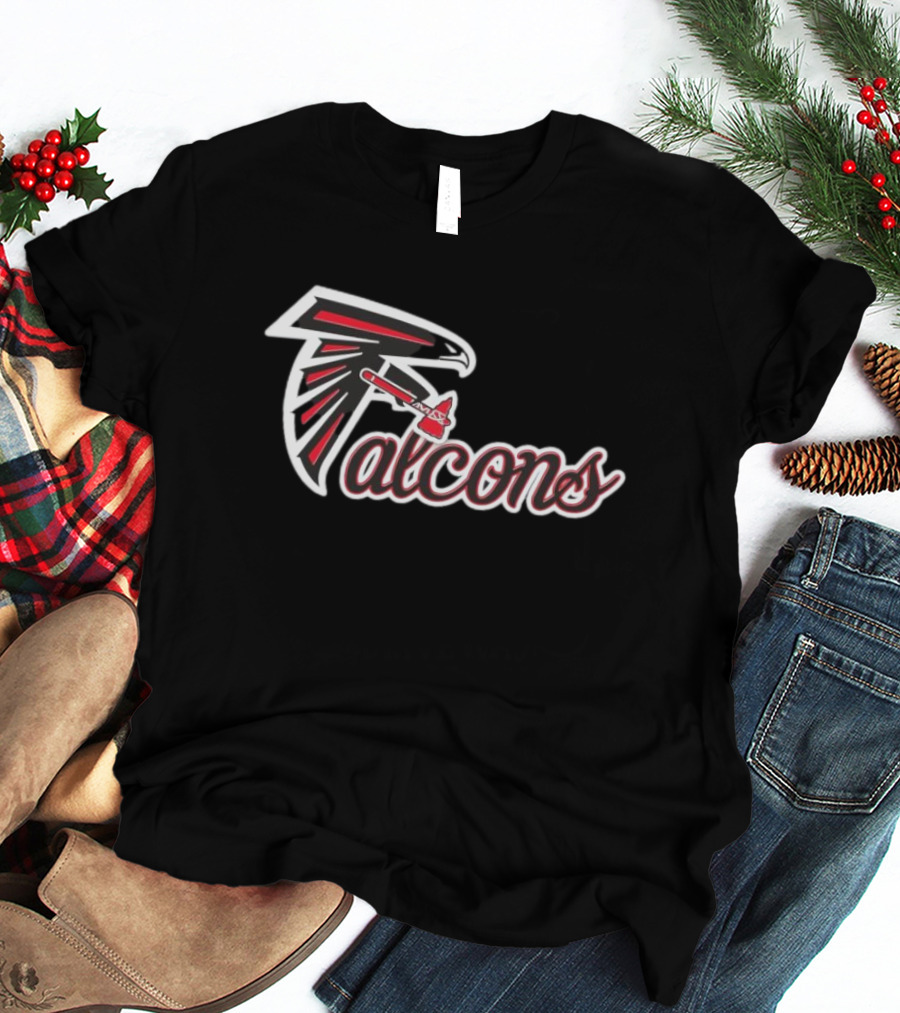 Atlanta Falcons X Atlanta Braves Logo Mashup NFL MLB Collaboration T-Shirt