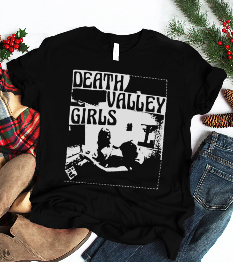 Death Valley Girls Monochrome Scene Arms Up T-Shirt