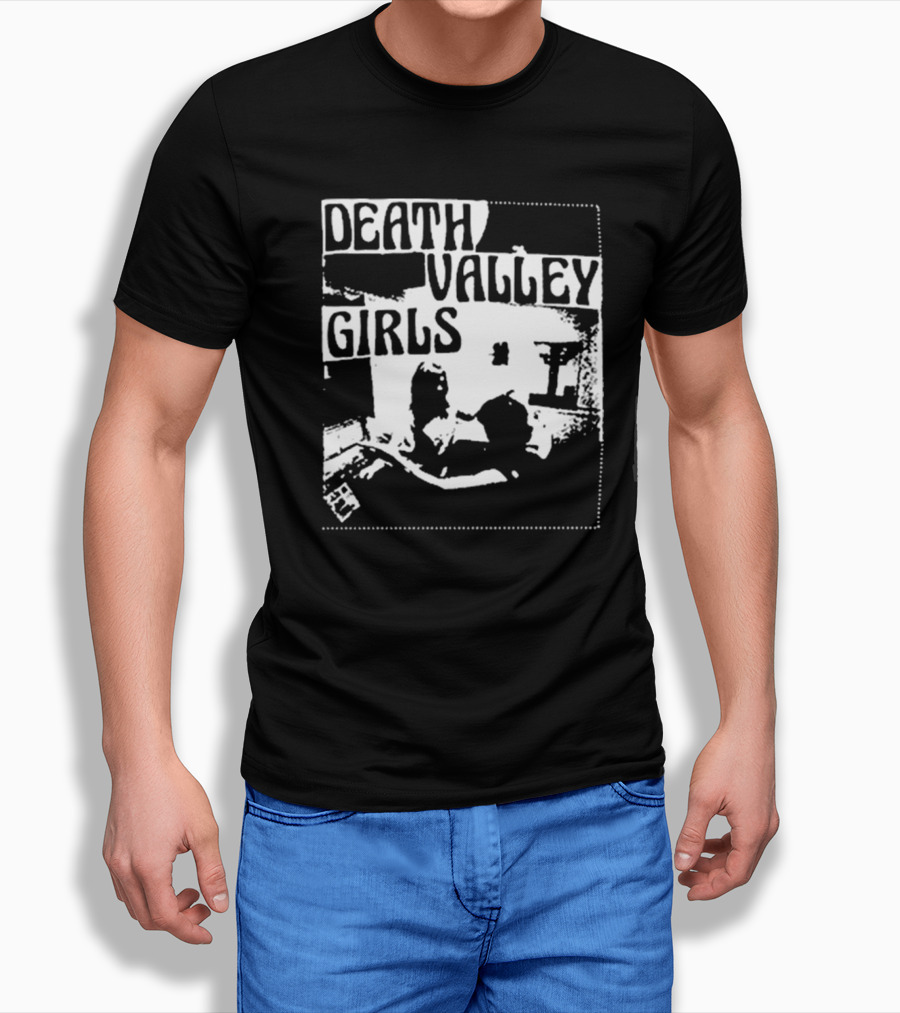 Death Valley Girls Monochrome Scene Arms Up T-Shirt