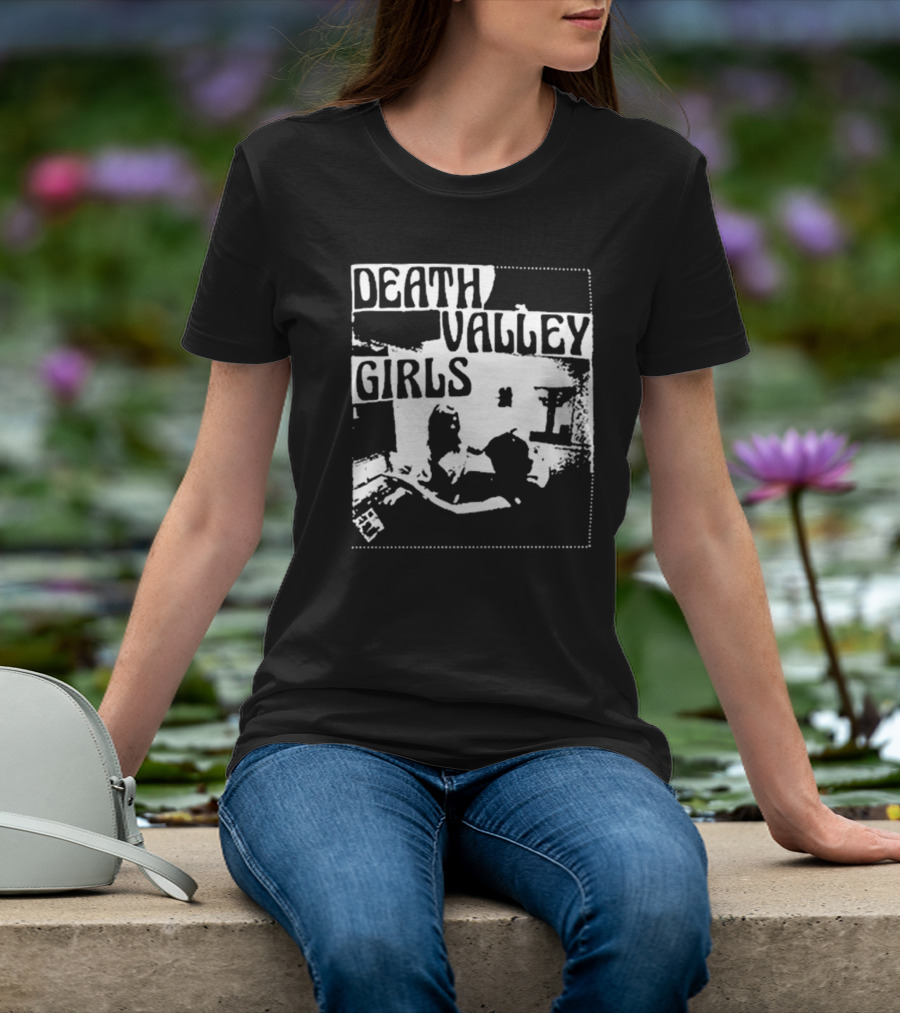 Death Valley Girls Monochrome Scene Arms Up T-Shirt