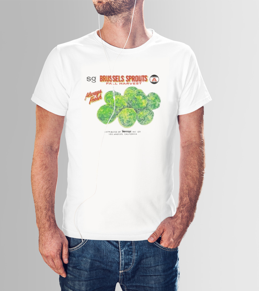 Sweetgreen X MNTGE Brussels Sprouts Fall Harvest Always Fresh Los Angeles California T-Shirt