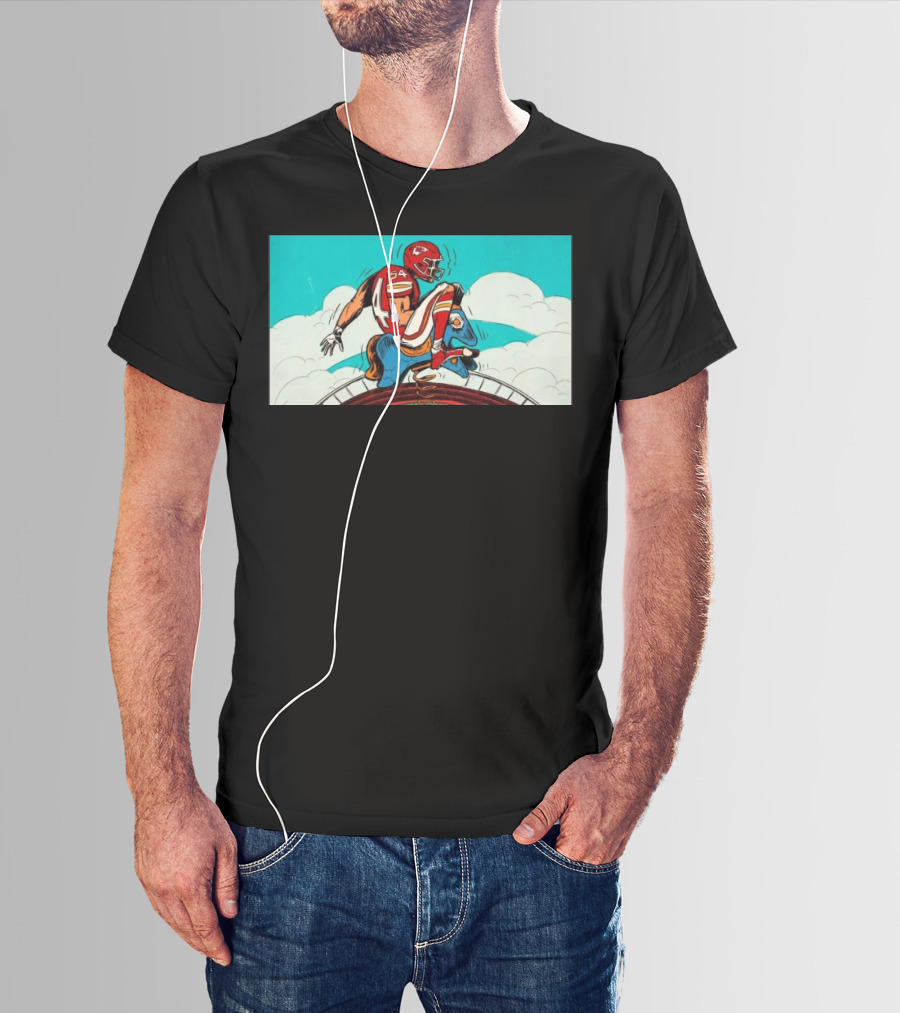 Kansas City Chiefs Vs. Denver Broncos Game-Day Matchup Sky Battle T-Shirt