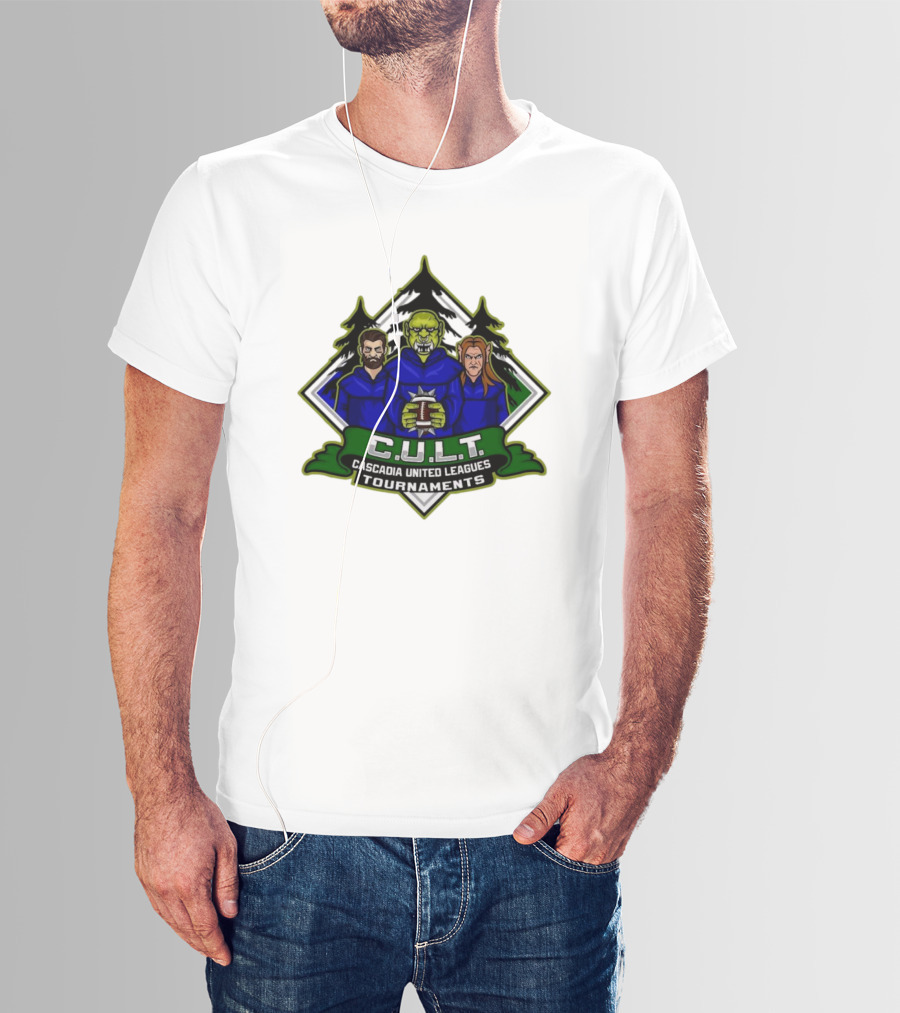 CULT Cascadia United Leagues Tournaments Blood Bowl Green Orc Iconic T-Shirt