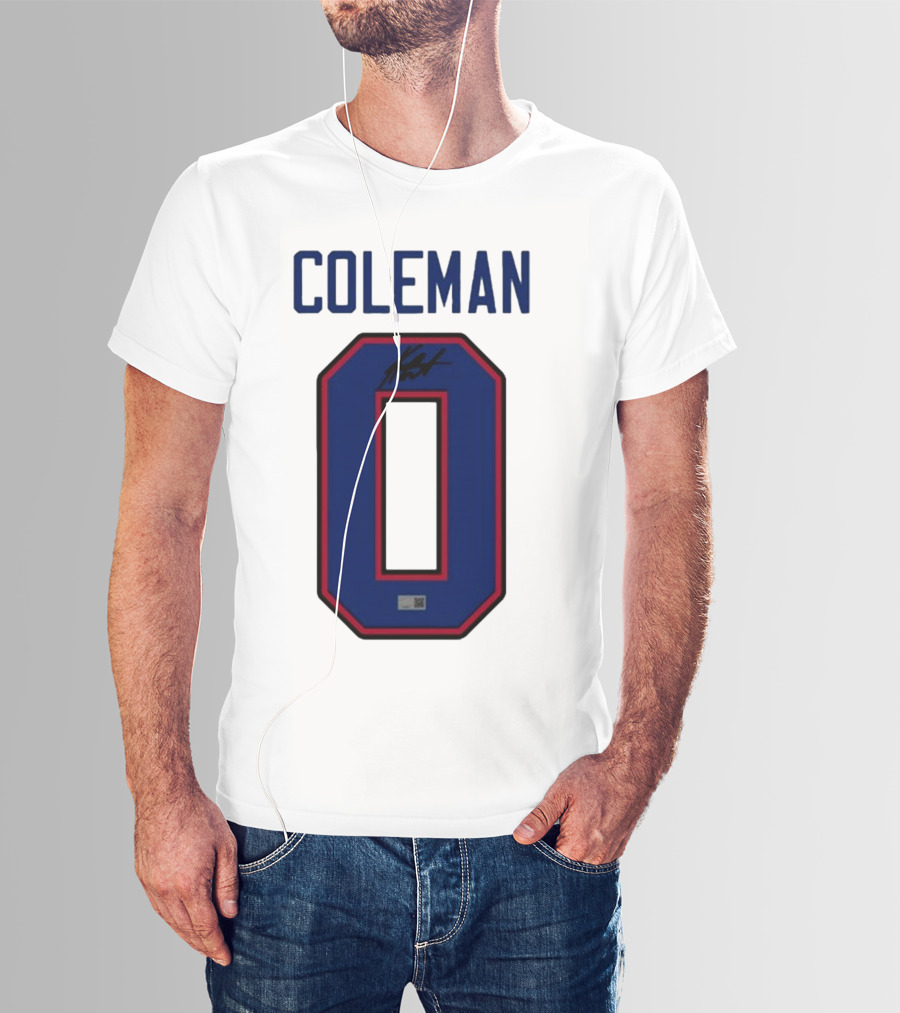 Coleman Signed Number 0 T-Shirt