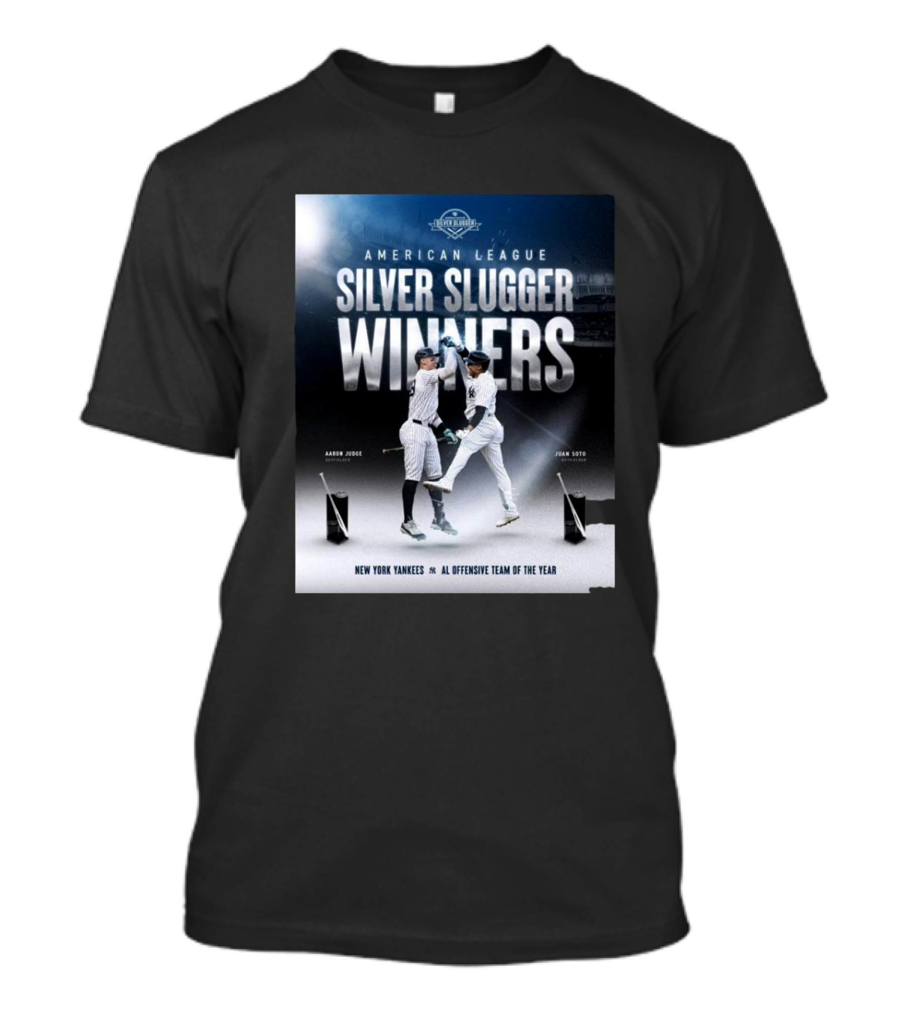 American League Silver Slugger Winners Aaron Judge Juan Soto New York Yankees AL Offensive Team Of The Year T-Shirt