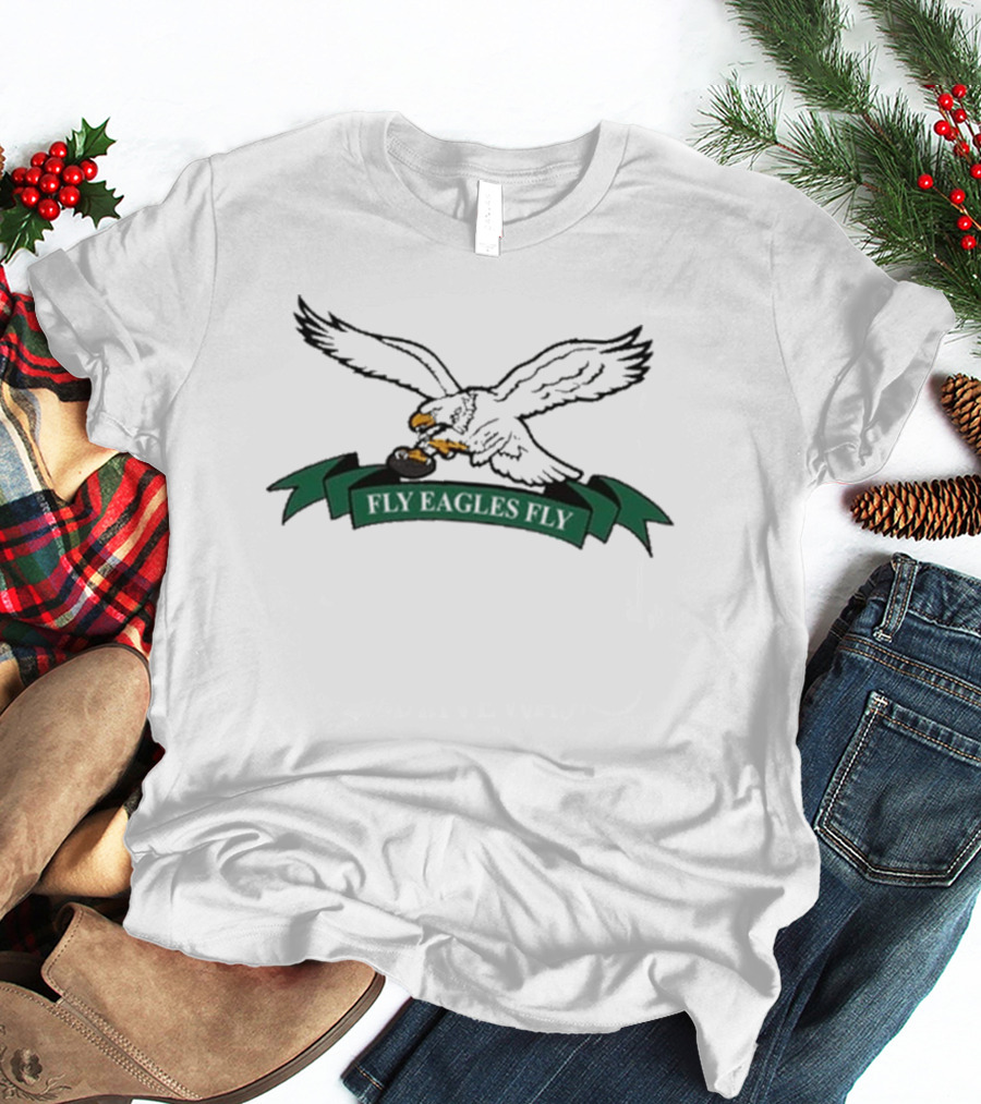 Fly Eagles Fly Golf Motif T-Shirt