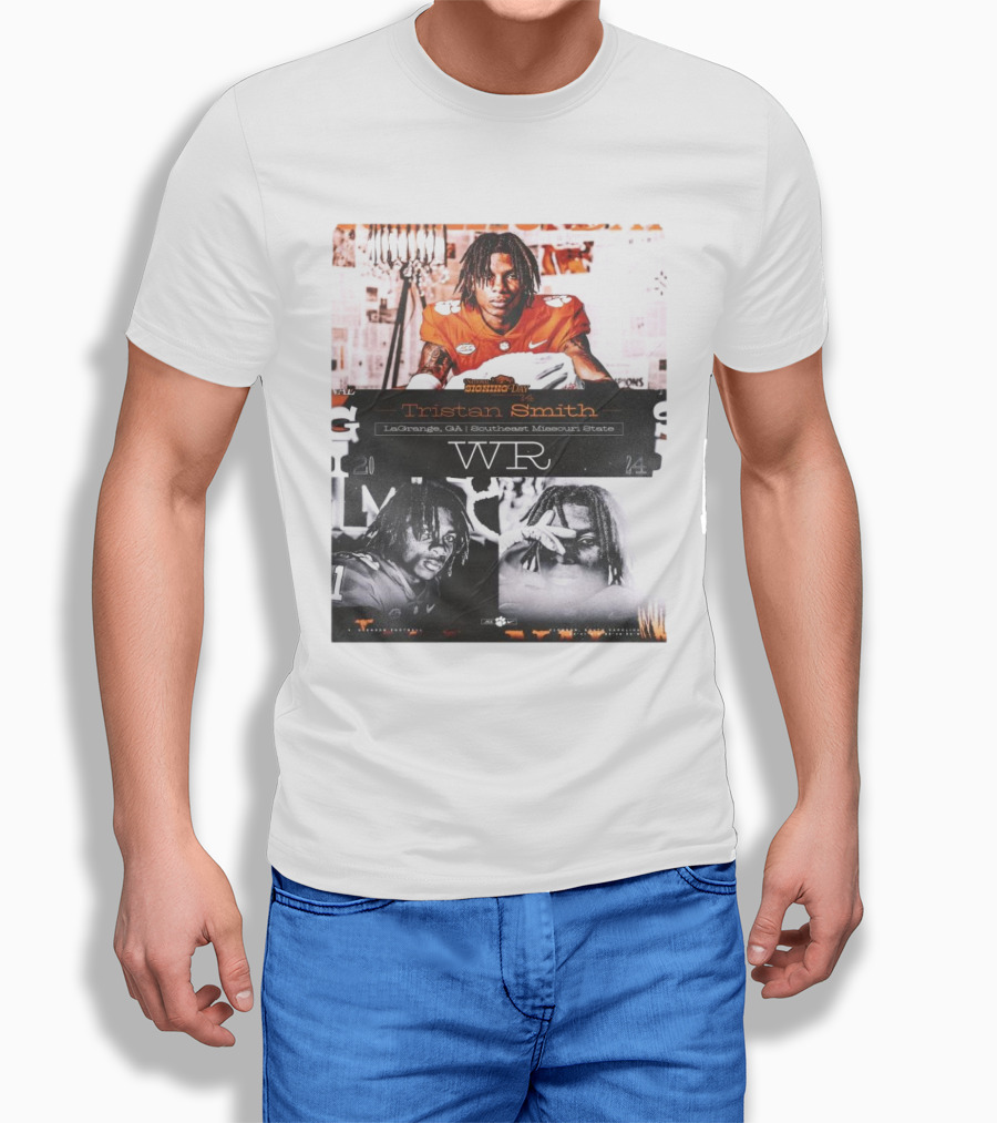 Clemson Tigers Tristan Smith Southeast Missouri State WR National Signing Day T-Shirt