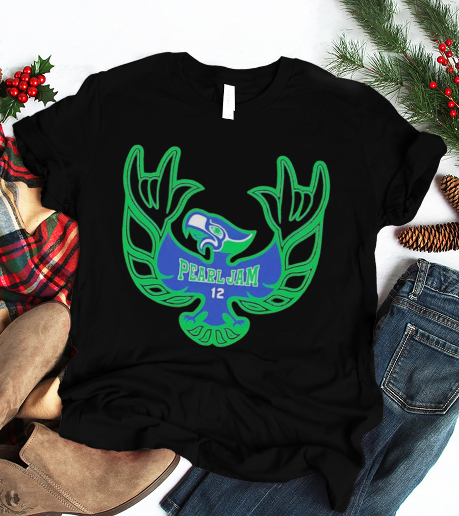 Pearl Jam 12 Seahawks Fan Emblem T-Shirt