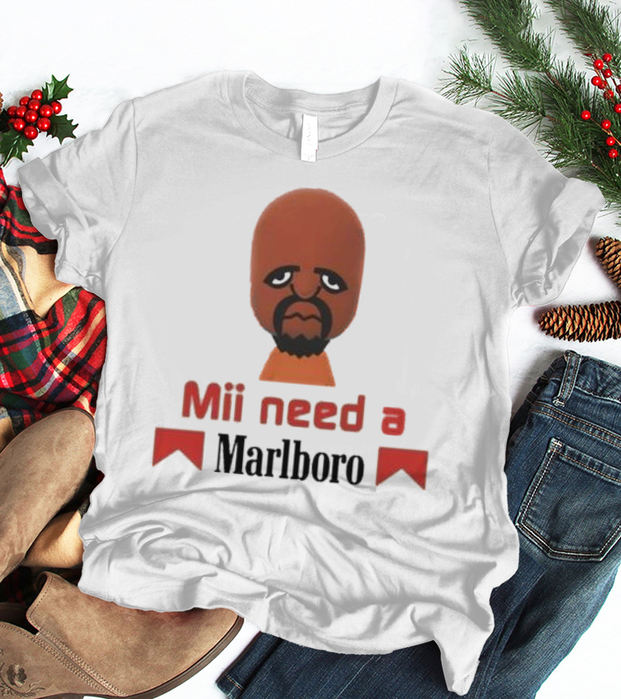 Mii Need A Marlboro Nintendo Parody T-Shirt