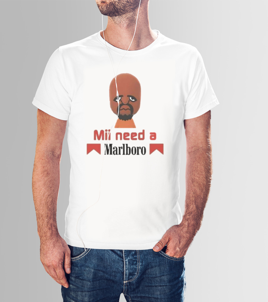 Mii Need A Marlboro Nintendo Parody T-Shirt