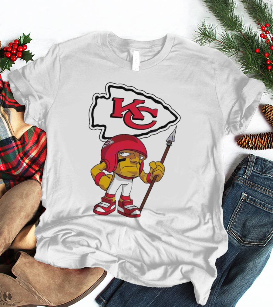 Rush Zone Kansas City Chiefs NFL Character KC Logo 2025 T-Shirt