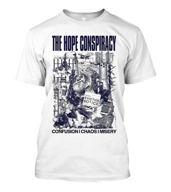 The Hope Conspiracy Branca CCM Natural Vintage-Style Imagery T-Shirt