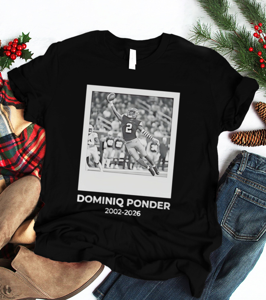 DOMINIQ PONDER 2002 2026 RIP Memory In Colorado Buffaloes Football T-Shirt
