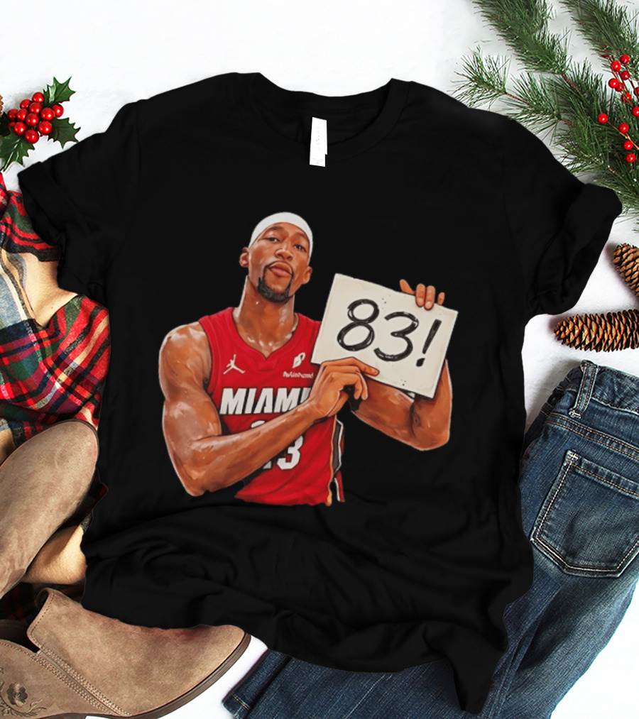Bam Adebayo Miami Heat 83 Point Game Sign T-Shirt