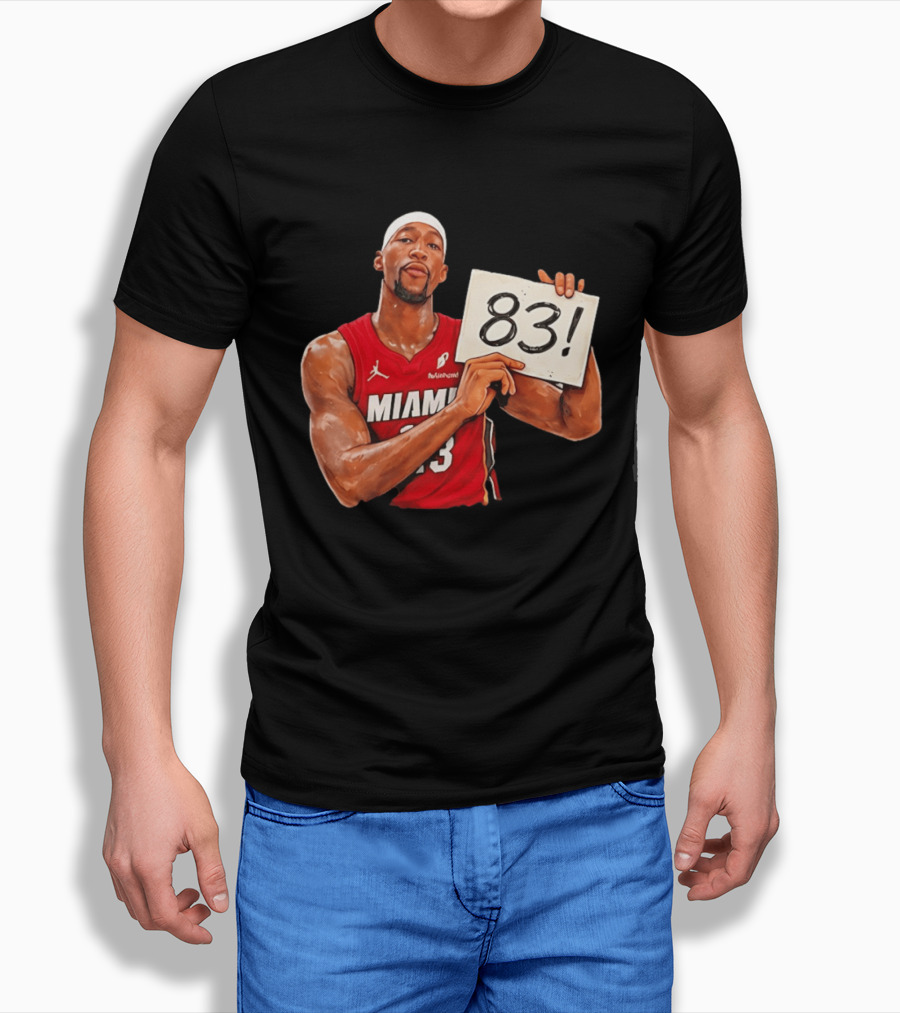 Bam Adebayo Miami Heat 83 Point Game Sign T-Shirt