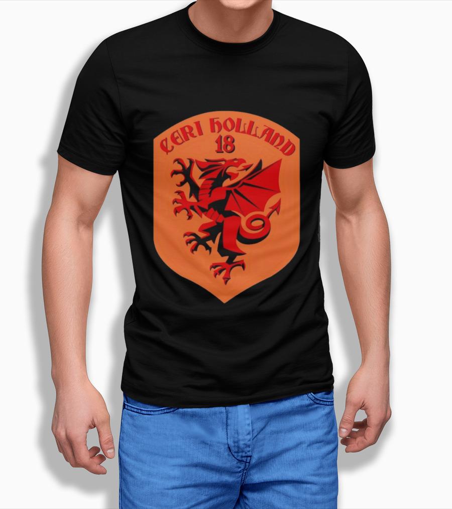 Ceri Holland 18 Red Dragon T-Shirt