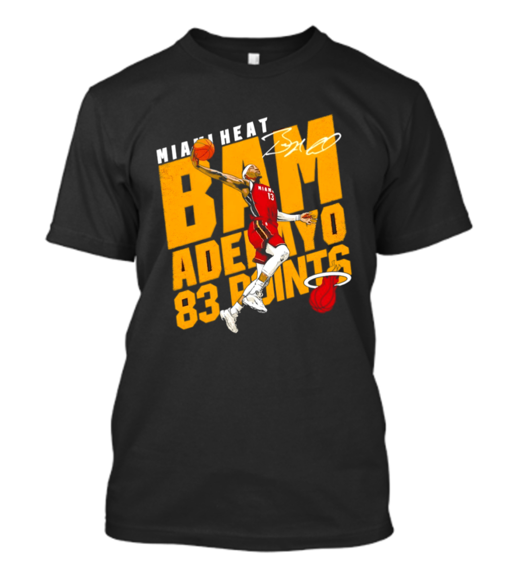 Miami Heat Bam Adebayo 83 Points Basketball Dunk T-Shirt