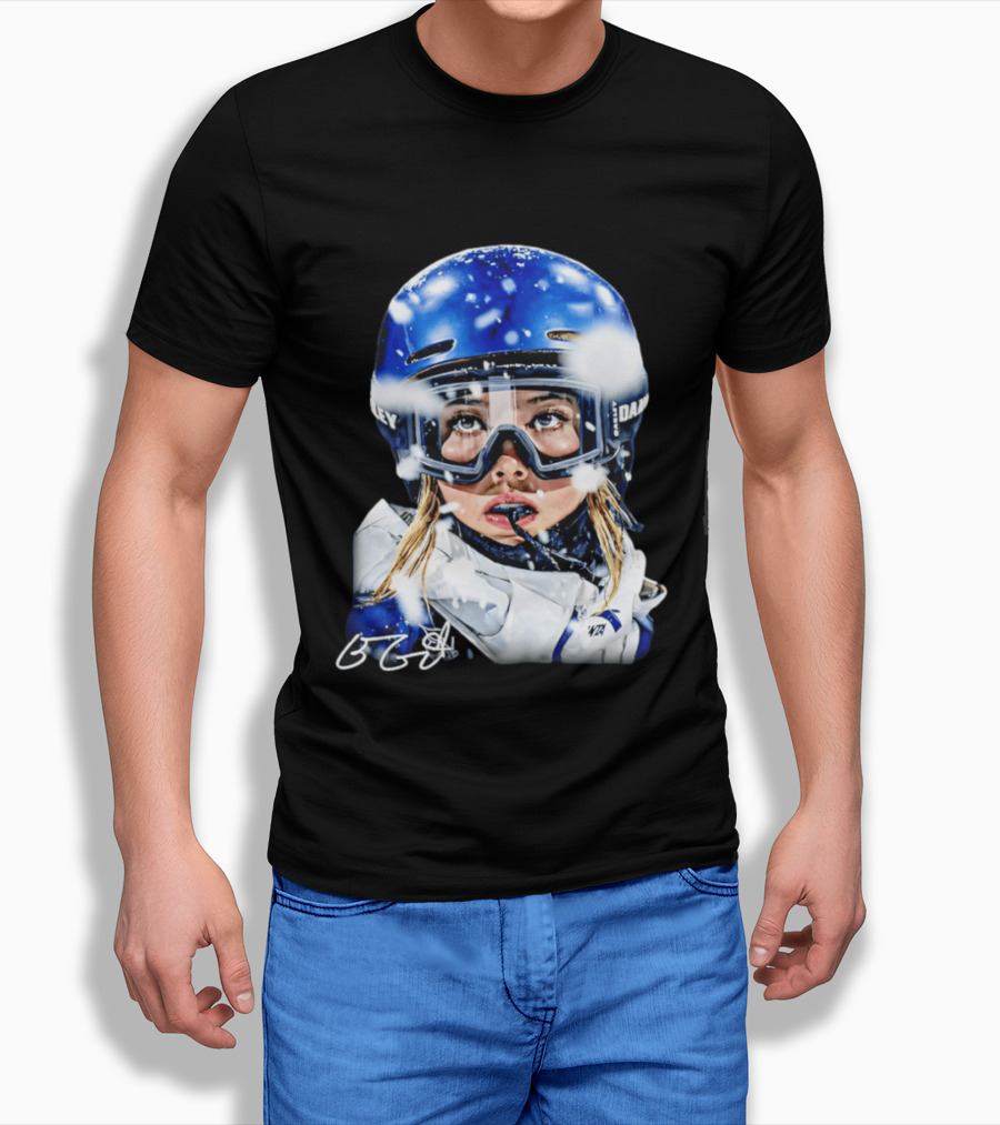 Eileen Gu Aura Snowboard Oakley Goggles Winter Sports T-Shirt