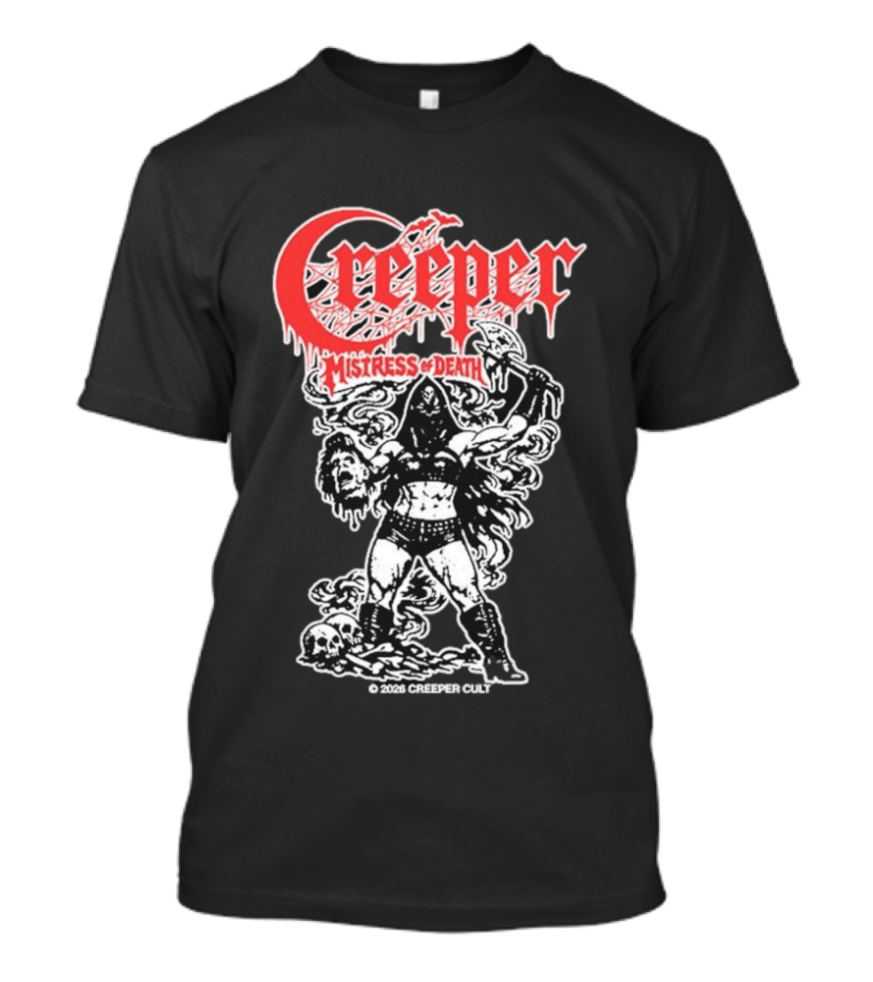 Creeper Mistress Of Death Creepercult 2023 T-Shirt