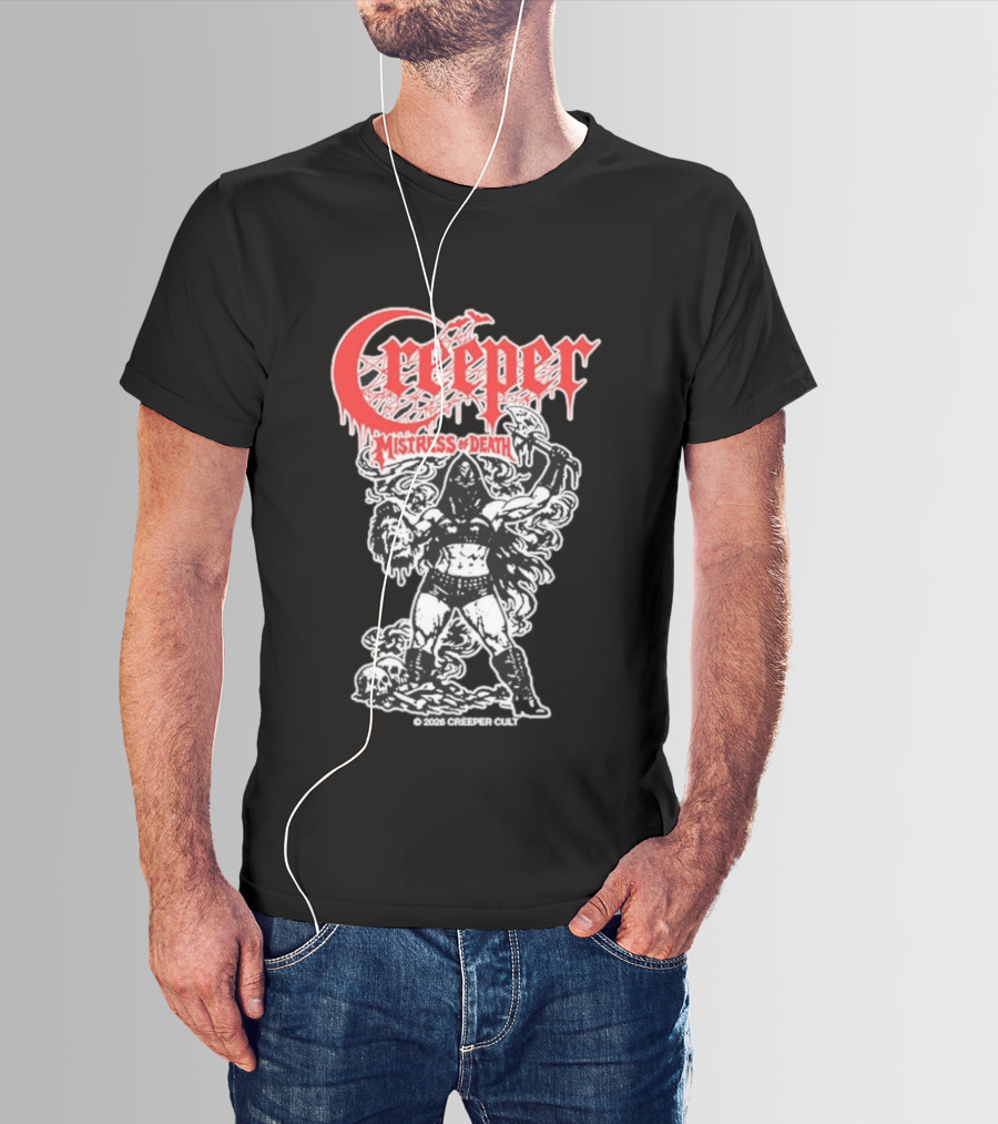 Creeper Mistress Of Death Creepercult 2023 T-Shirt