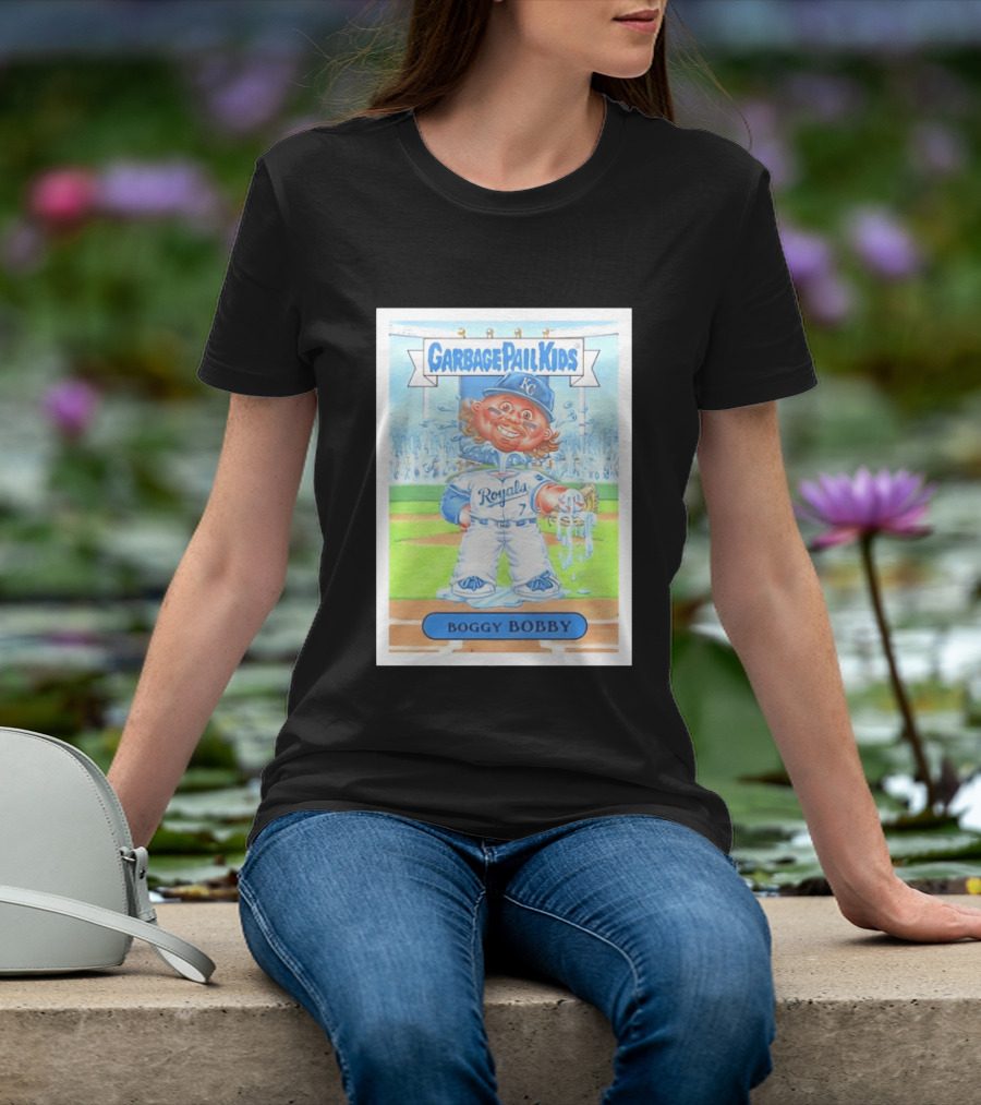 Garbage Pail Kids Boggy Bobby Royals KC Baseball Card T-Shirt