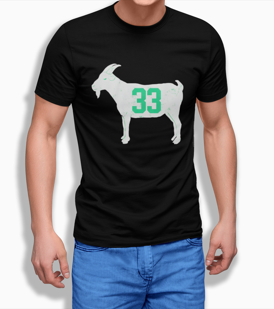 Larry Bird Goat 33 Boston Celtics St Patrick's Day Basketball T-Shirt