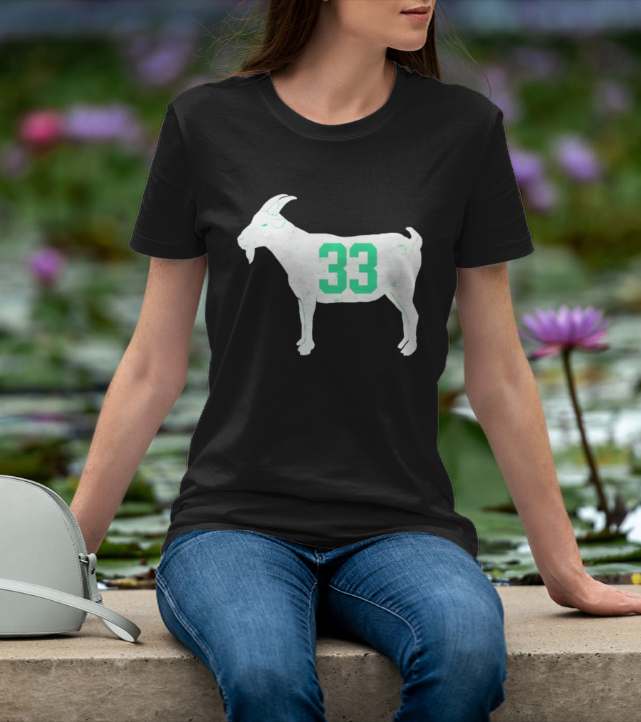 Larry Bird Goat 33 Boston Celtics St Patrick's Day Basketball T-Shirt