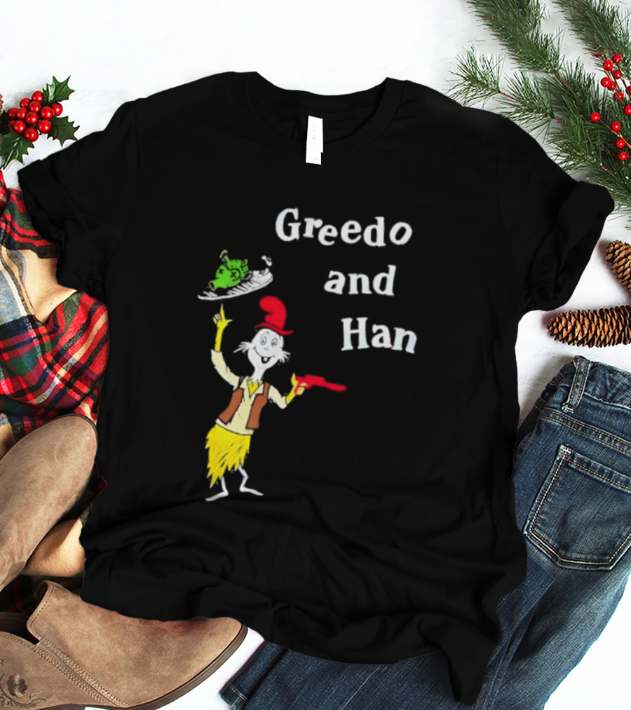 Greedo And Han Dr Seuss Blaster T-Shirt