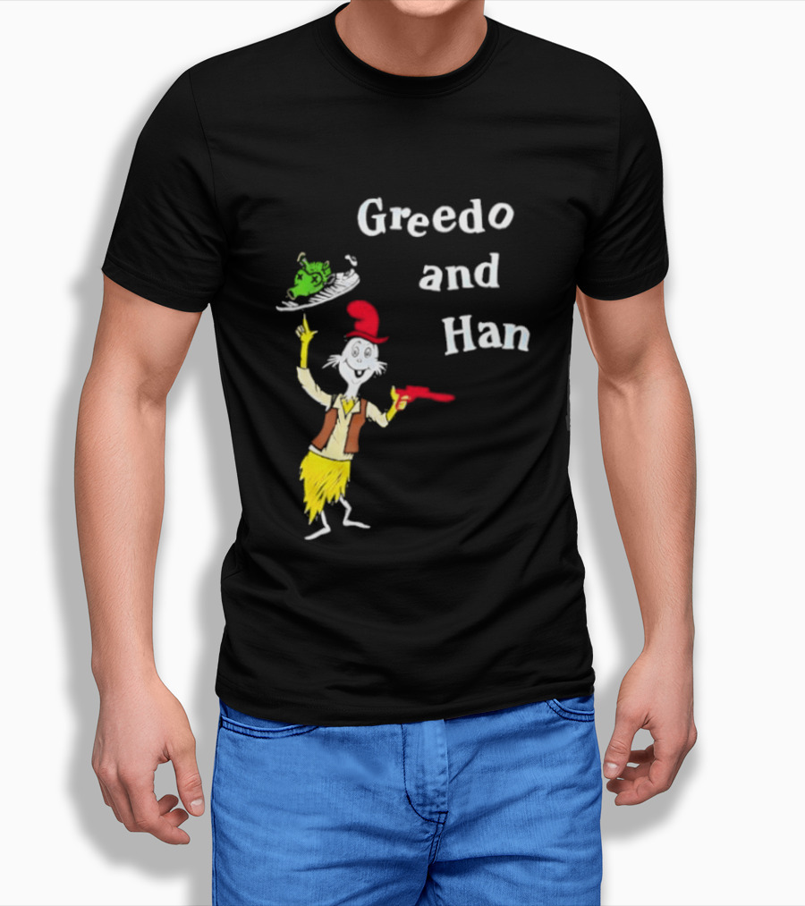 Greedo And Han Dr Seuss Blaster T-Shirt