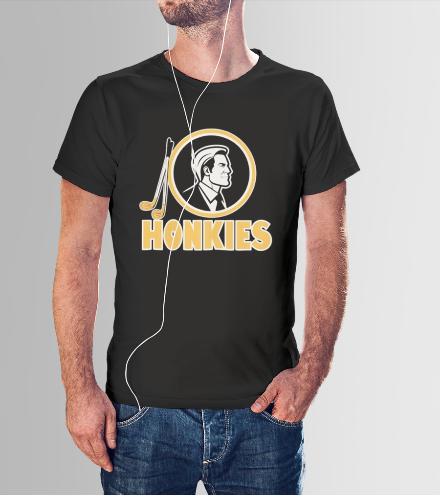 Honkies Washington Commander Golf Icon Circular Motif T-Shirt