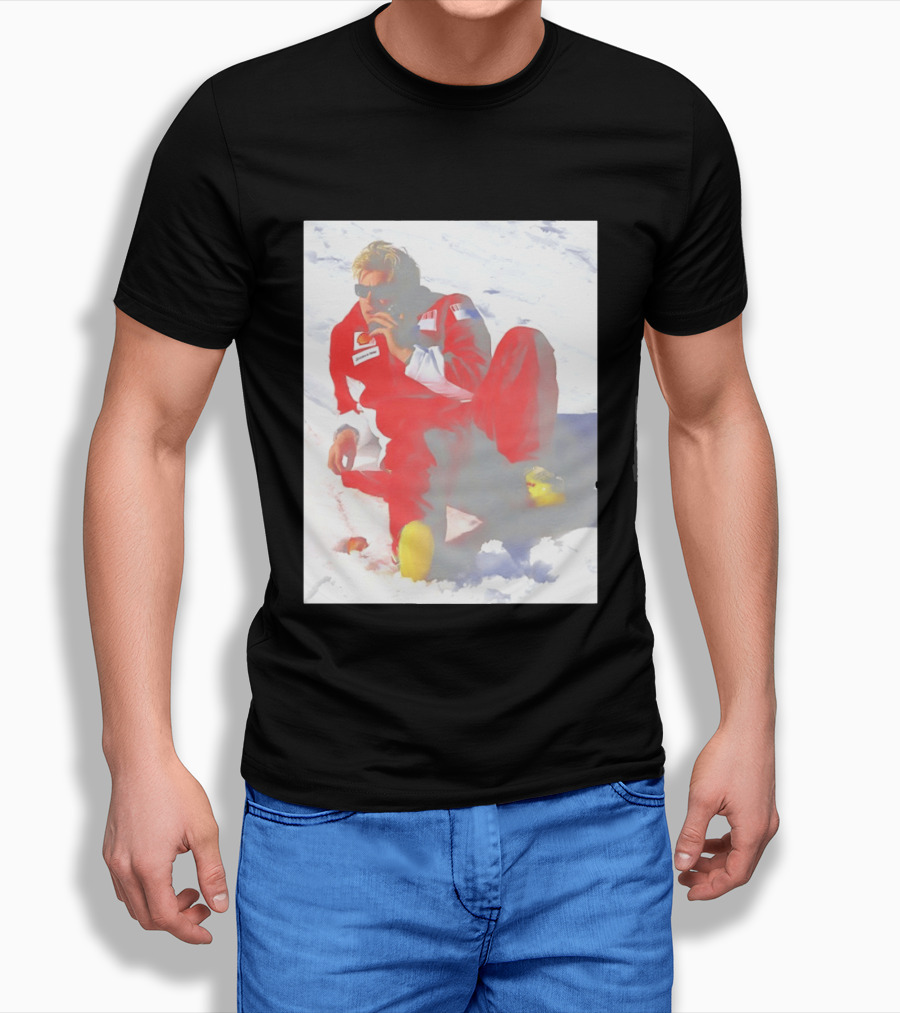 Ice Man Kimi Raikkonen F1 Ferrari Team Racing Legend T-Shirt