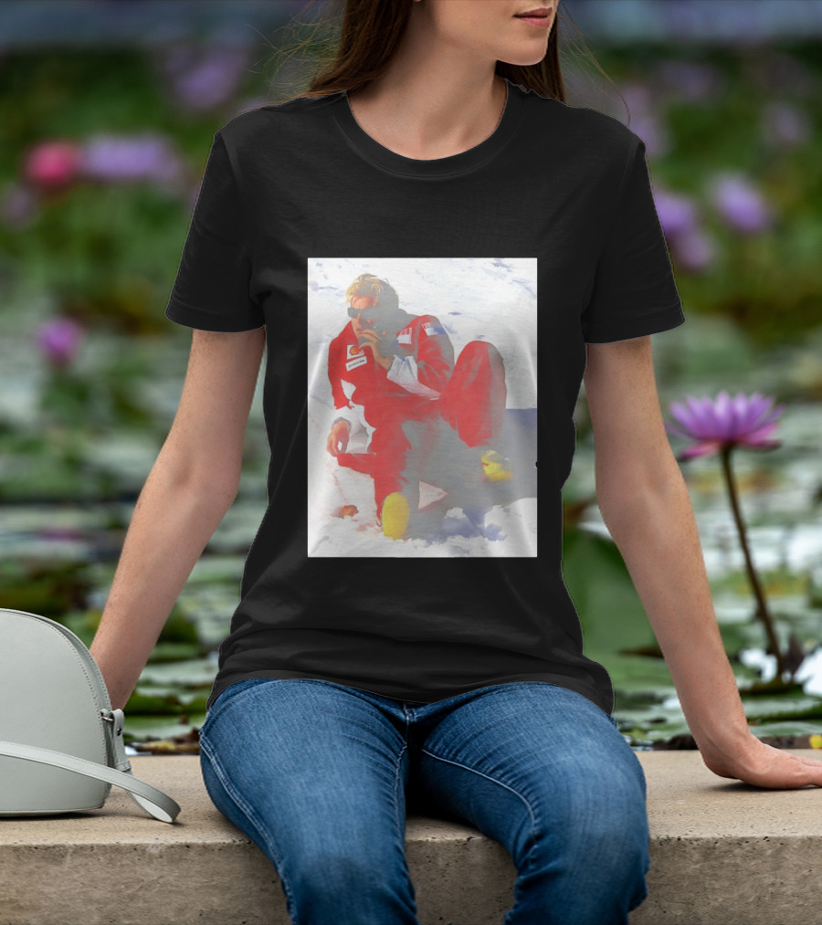 Ice Man Kimi Raikkonen F1 Ferrari Team Racing Legend T-Shirt