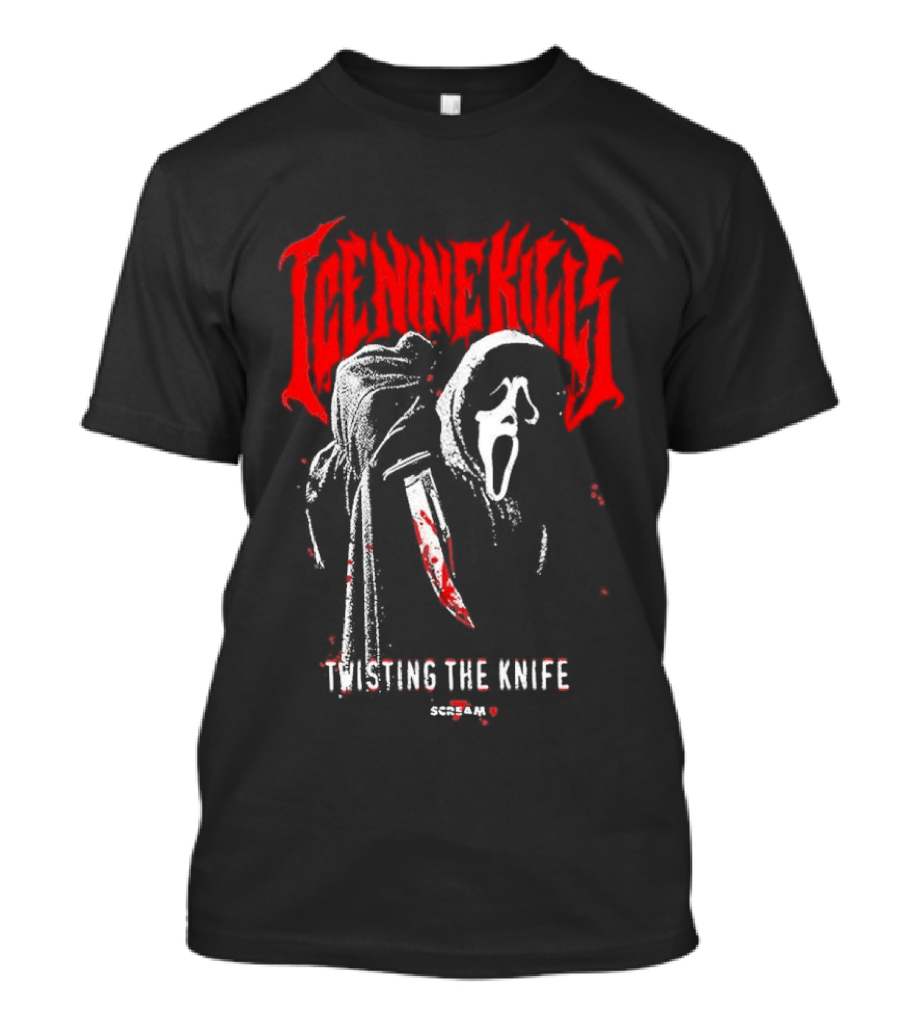 Ice Nine Kills Twisting The Knife Ghostface Scream 7 T-Shirt