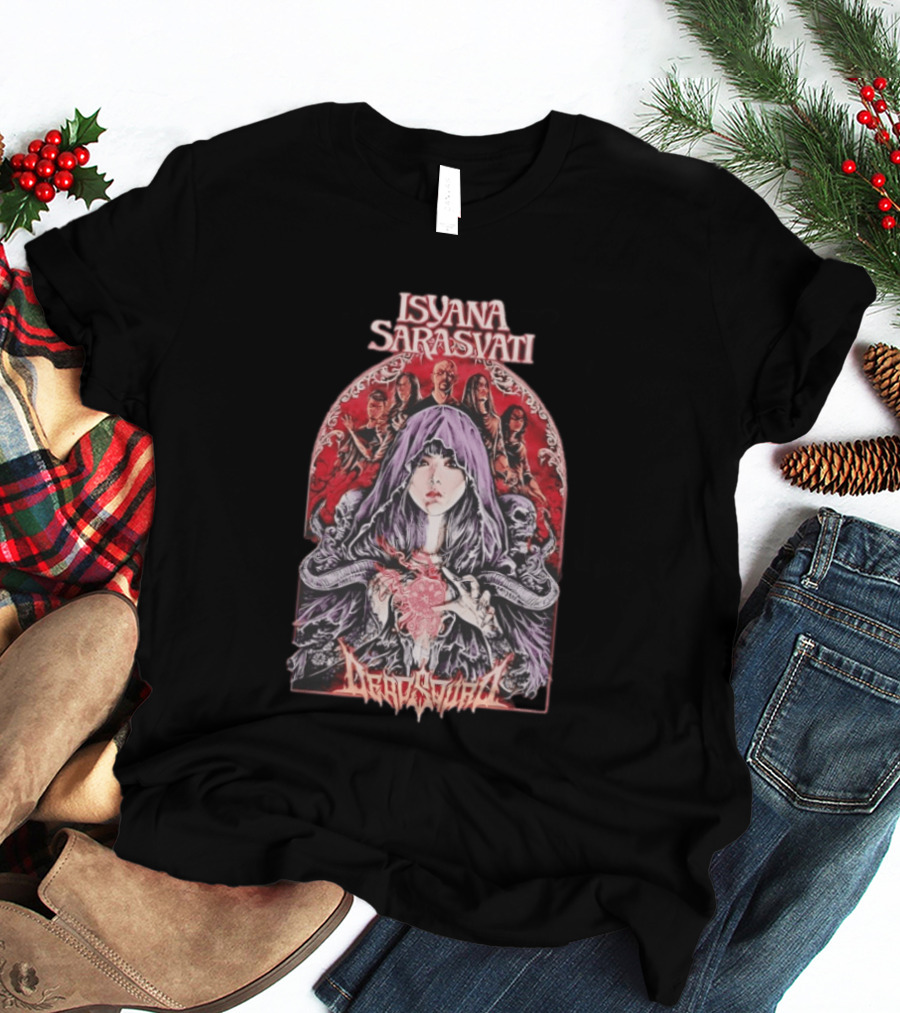 Isyana Sarasvati Deadsquad Collaboration Gothic Band T-Shirt