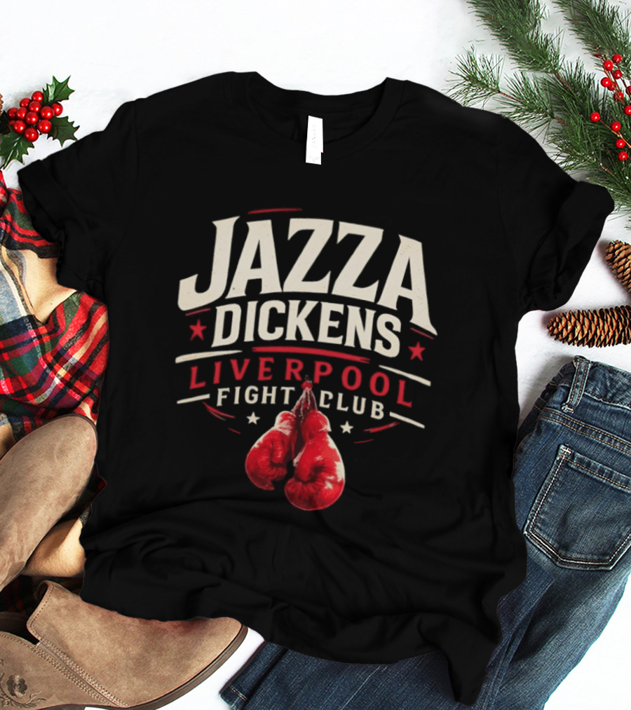 Jazza Dickens Liverpool Fight Club Boxing Gloves T-Shirt