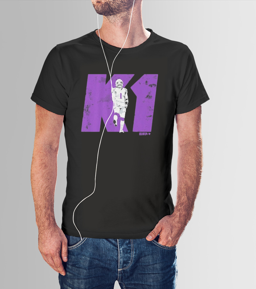 Kyler Murray K1 Purple Football Minnesota Player T-Shirt