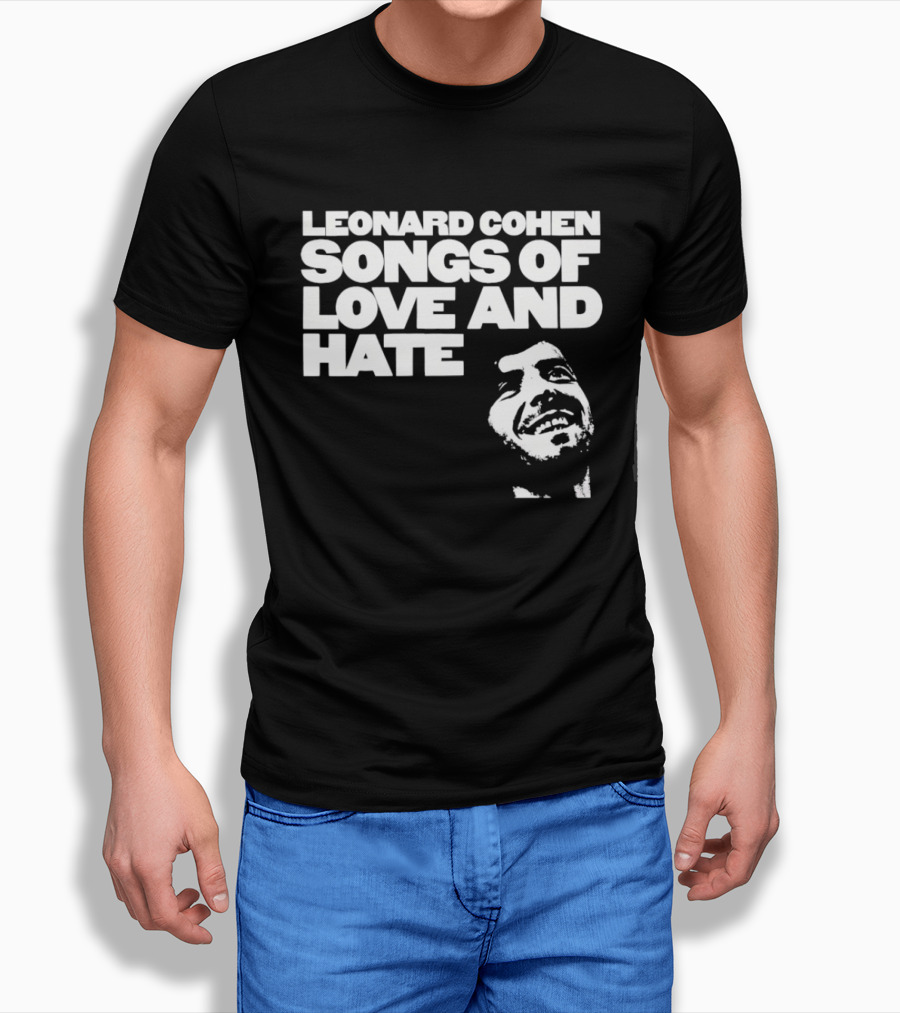 Leonard Cohen Songs Of Love And Hate Smiling T-Shirt