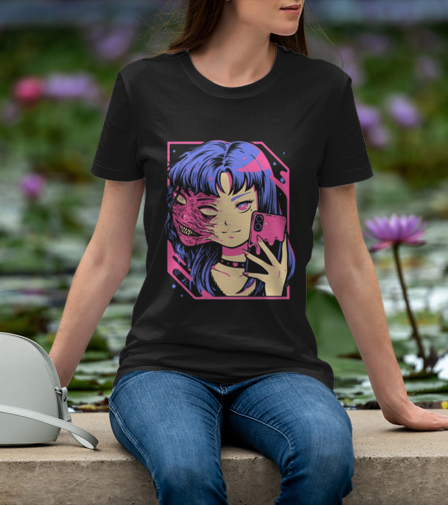Love Me To Death Again Anime Zombie Aesthetic Pastel Goth T-Shirt
