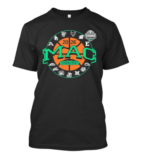 MAC Basketball Tournament Team Emblems And Logos T-Shirt