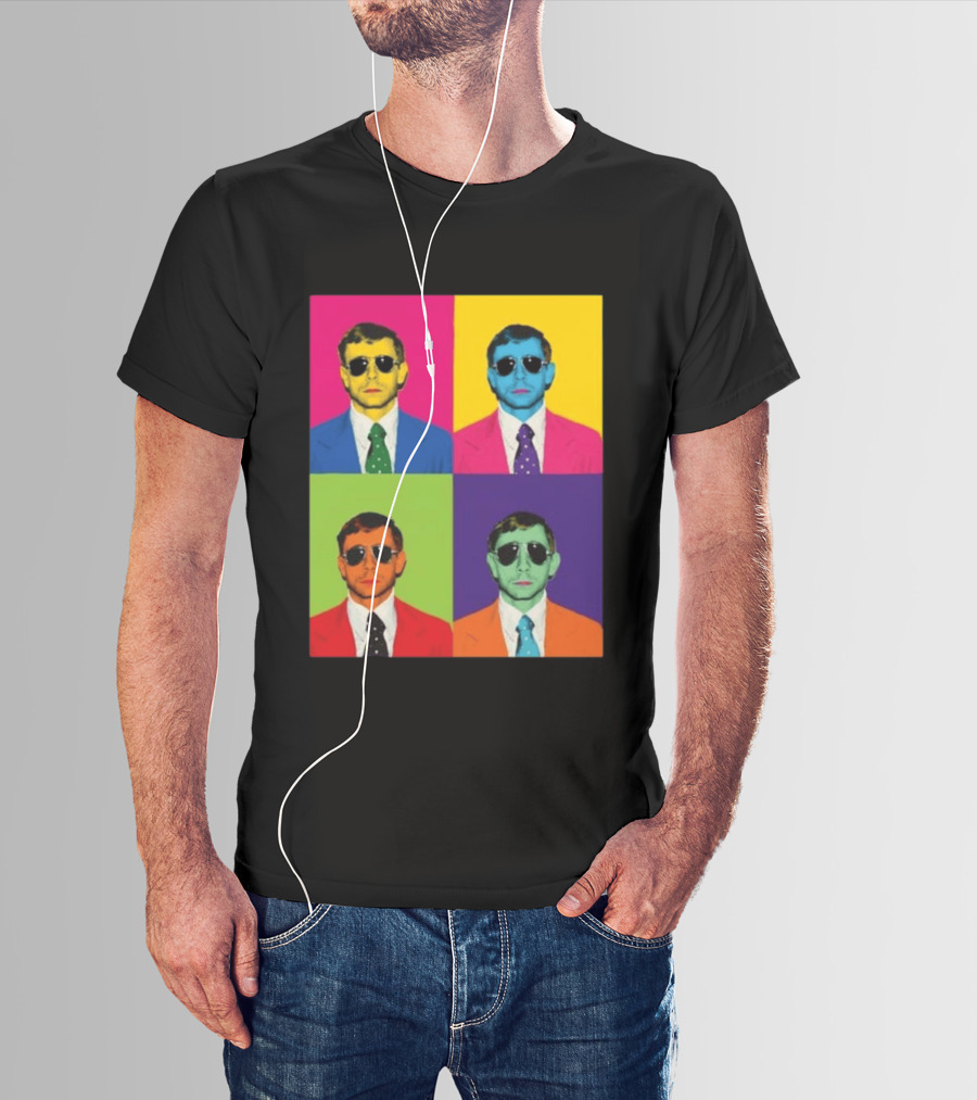 Mike Vining Pop Art Style Multicolor T-Shirt