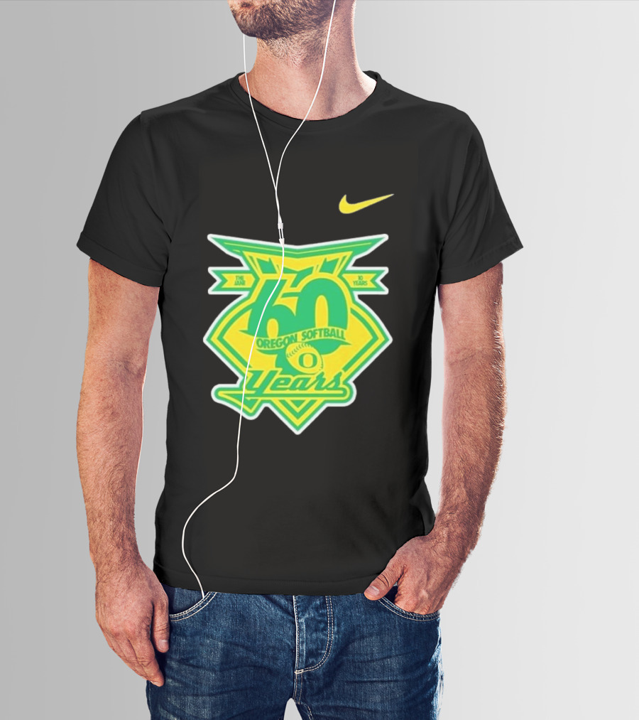 Nike Oregon Softball 60 Years Anniversary T-Shirt