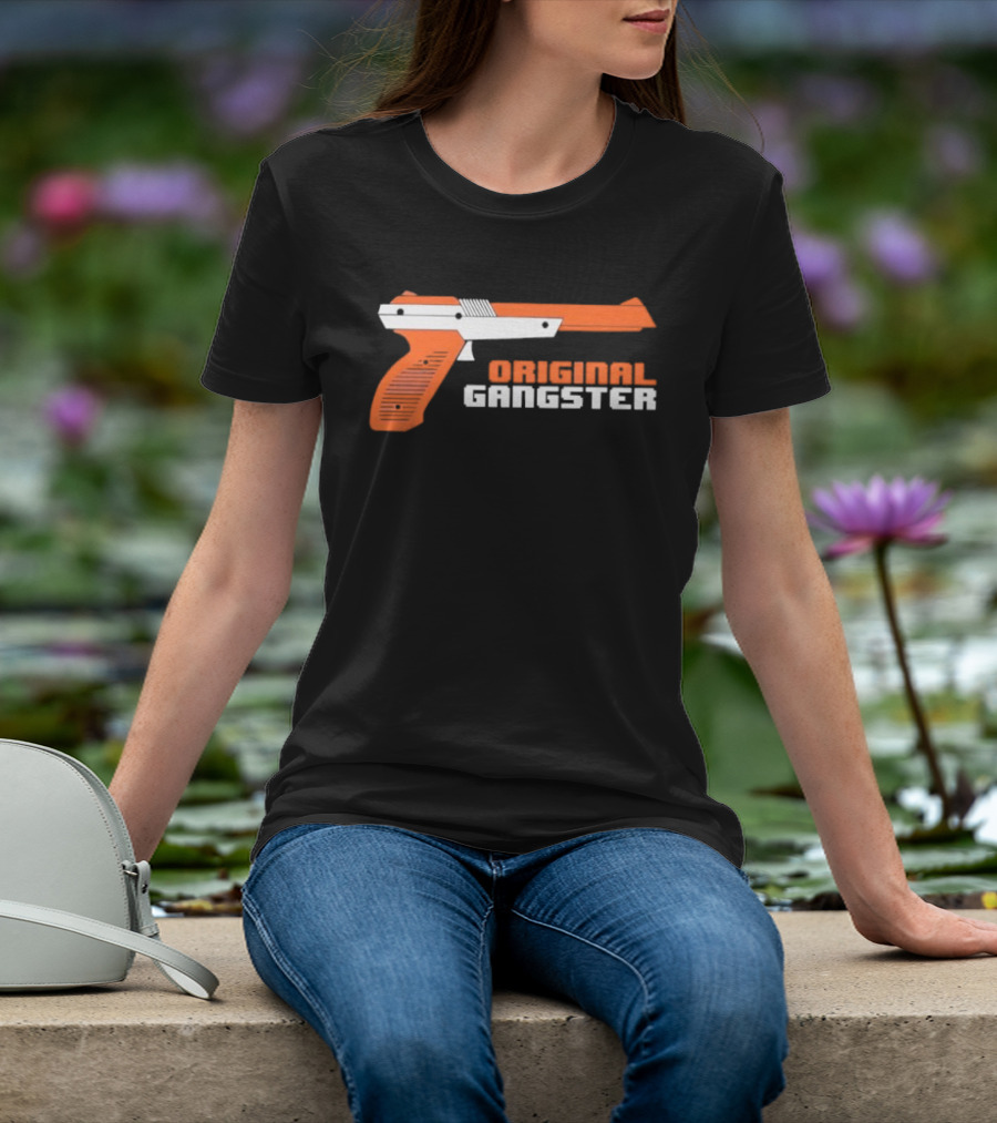 Original Gangster Orange Video Game Zapper Gun T-Shirt