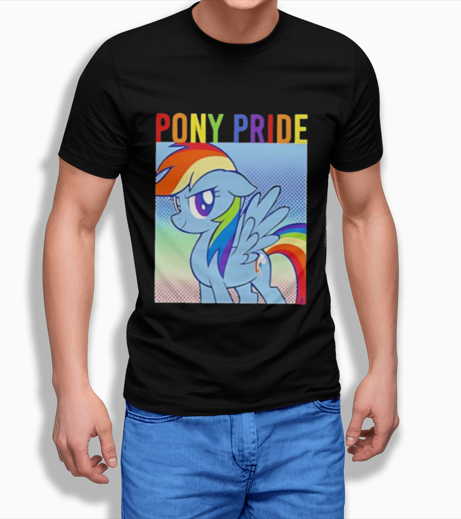 Rainbow Dash Pony Pride My Little Pony Rainbow T-Shirt