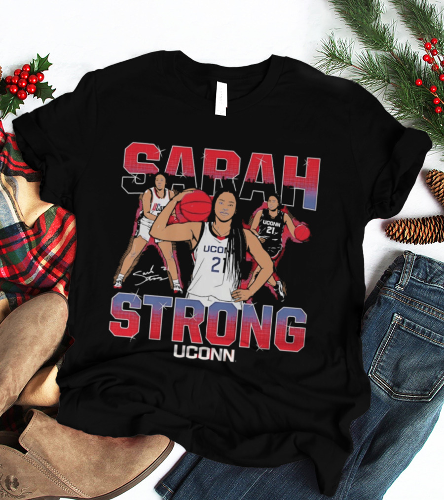 UConn Huskies Sarah Strong Basketball Player T-Shirt