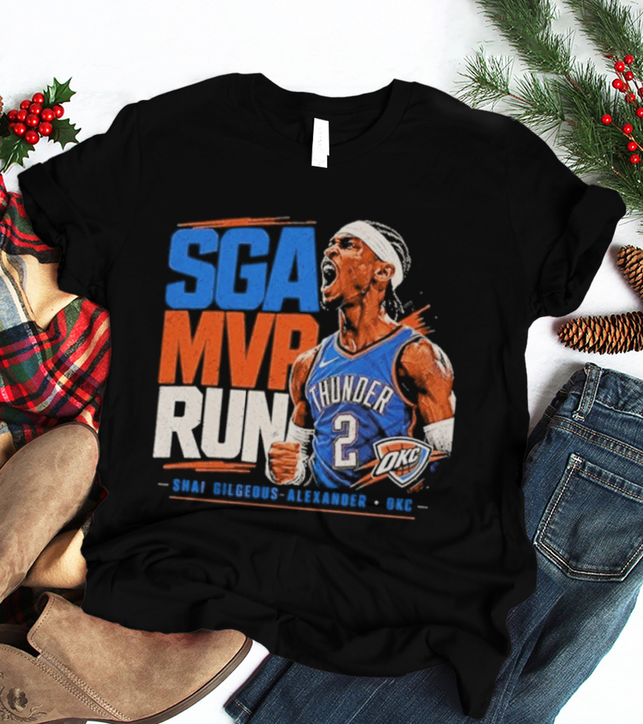 SGA MVP Run Shai Gilgeous Alexander OKC Thunder 2 T-Shirt