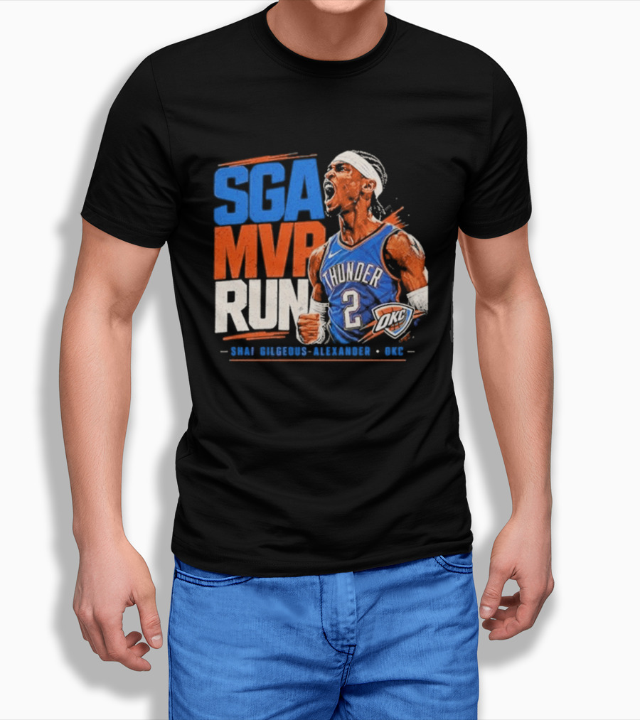 SGA MVP Run Shai Gilgeous Alexander OKC Thunder 2 T-Shirt