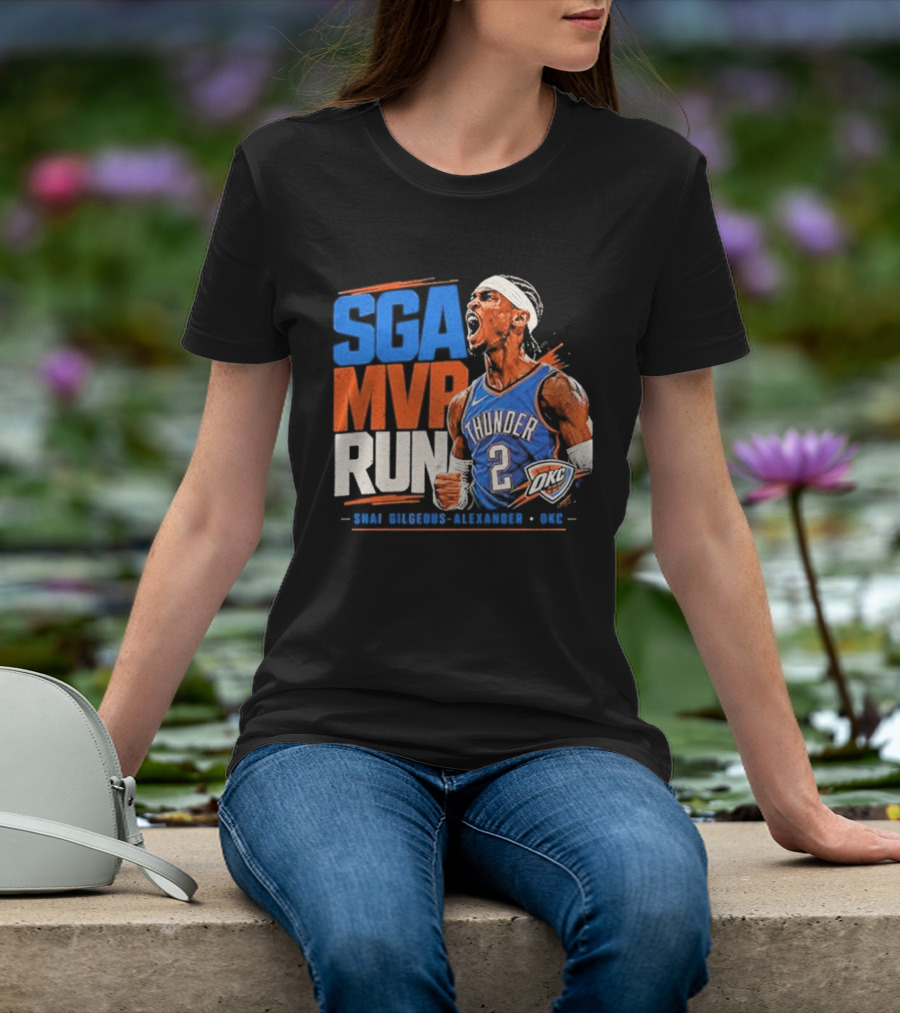 SGA MVP Run Shai Gilgeous Alexander OKC Thunder 2 T-Shirt
