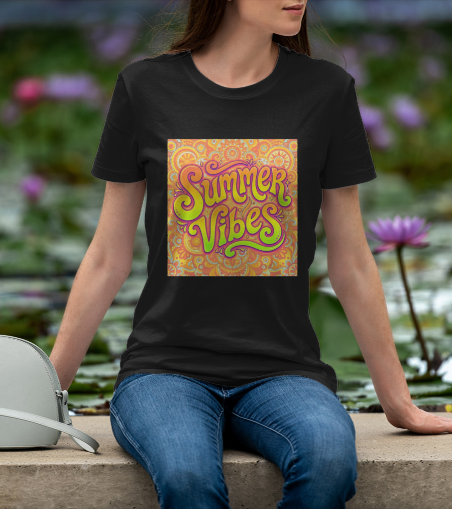 Summer Vibes Psychedelic Groove Floral T-Shirt